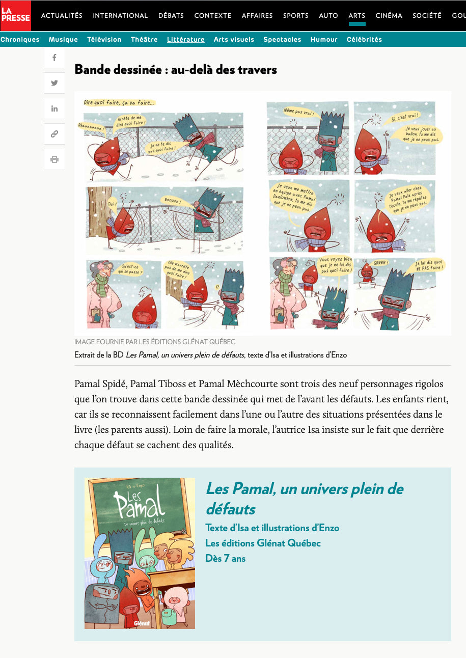 Les Pamal : un univers plein de défauts